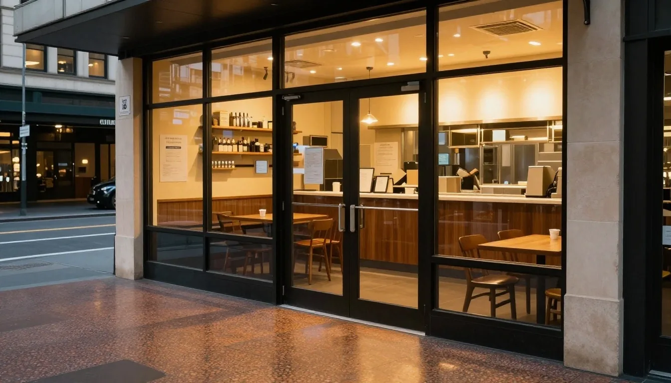 Guzman y Gomez George Street Sydney counter and dispatch entrance